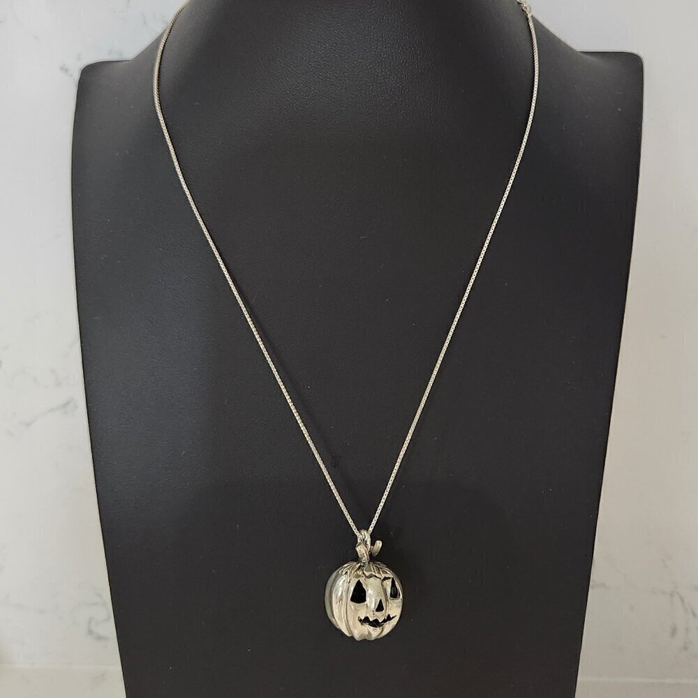 Halloween Jack-o-lantern Pendant Pumpkin Charm - Picture 5 of 6